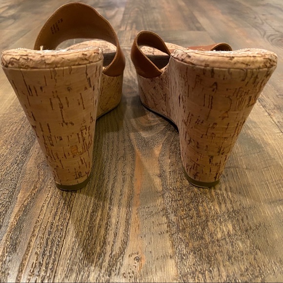 Steve Madden Surg camel leather cork wedges - Picture 7 of 14